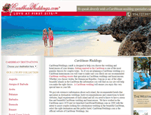 Tablet Screenshot of caribbeanweddings.com